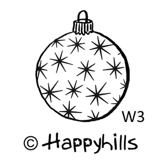Figurenkegelstempel Christbaumkugel 2,3 cm Weihnachten, Bild 1 von 3