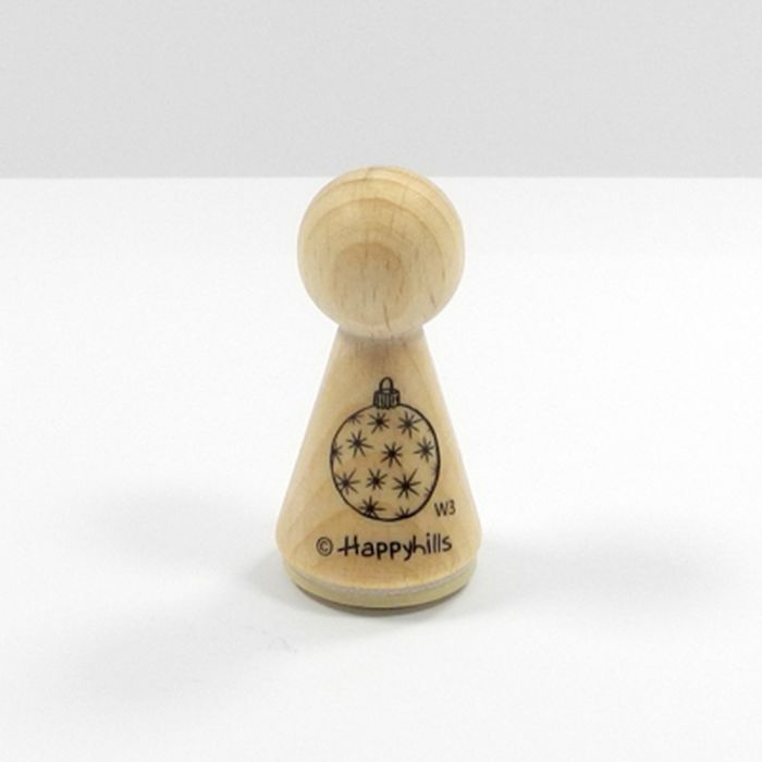 Figurenkegelstempel Christbaumkugel 2,3 cm Weihnachten, Bild 2 von 3