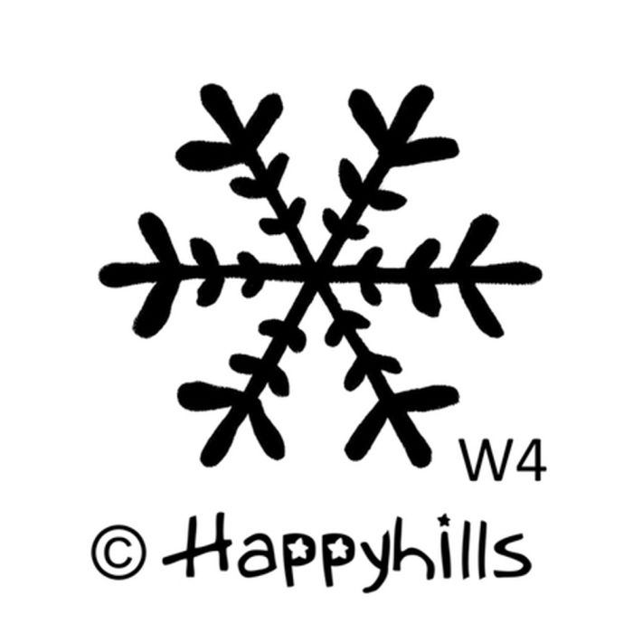 Figurenkegelstempel Schneeflocke 2,3 cm Weihnachten, Bild 1 von 3
