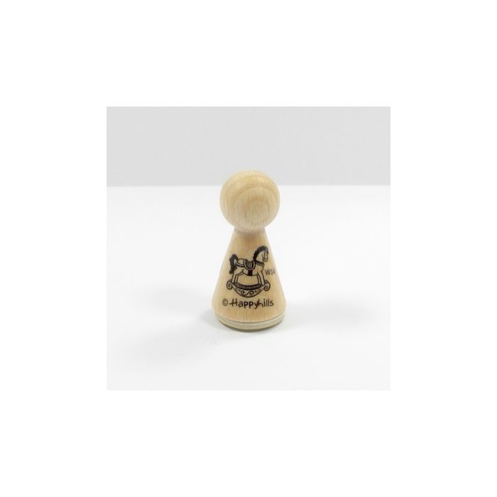 Figurenkegelstempel Schaukelpferd 2,3 cm Weihnachten, Bild 2 von 3