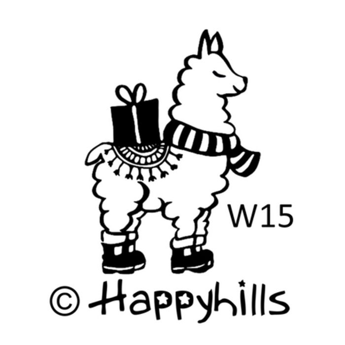 Figurenkegelstempel Weihnachtslama 2,3 cm, Bild 1 von 3
