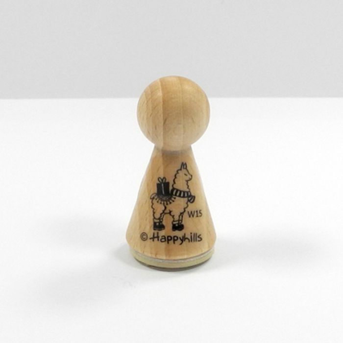 Figurenkegelstempel Weihnachtslama 2,3 cm, Bild 2 von 3