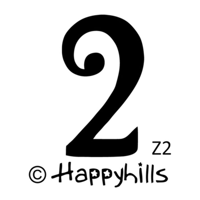 Figurenkegelstempel Zahl 2 2,3 cm, Bild 1 von 3