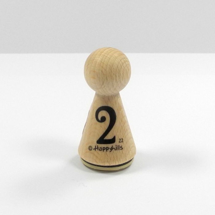 Figurenkegelstempel Zahl 2 2,3 cm, Bild 2 von 3