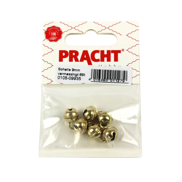 Schelle vermessingt goldfb. 9 mm 0105-09935 4016490011279  