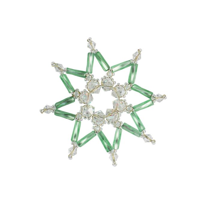 Bastelset Glücksstern h'grün ca.6 cm 0131-06035 4016490023500  