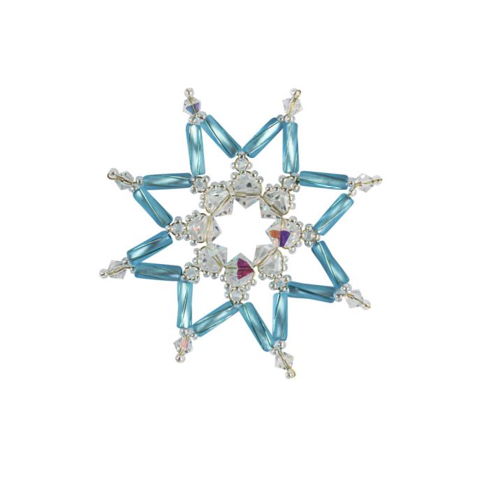Bastelset Glücksstern h'blau ca.6 cm 0131-06445 4016490023548  