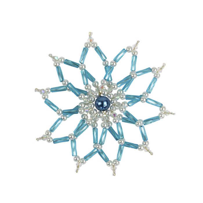 Bastelset Blütenstern hellblau ca. 8,5 cm, Bild 2 von 2