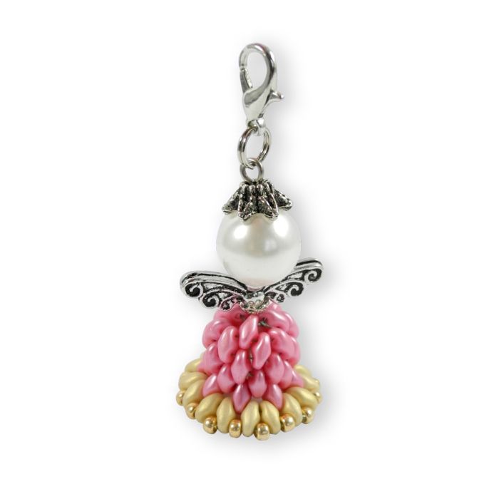 Bastelset Super Duo Engel rosa ca. 4 cm, Bild 2 von 3