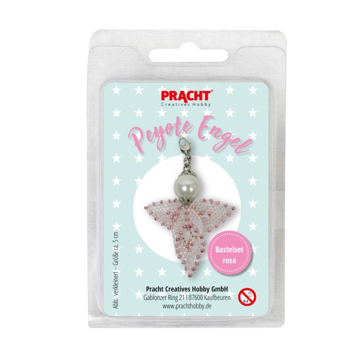 Bastelset Peyote Engel rosa ton ca.5 cm 1 Set 0138-05155 4016490686170  