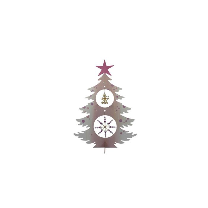 Bastelset Weihnachtsbaum lila goldfb. 43x34 cm 0141-43161 4016490043867  