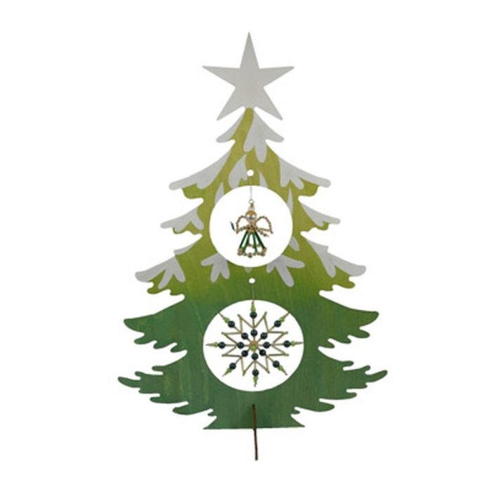 Bastelset Weihnachtsbaum grün goldfb. 43x34 cm