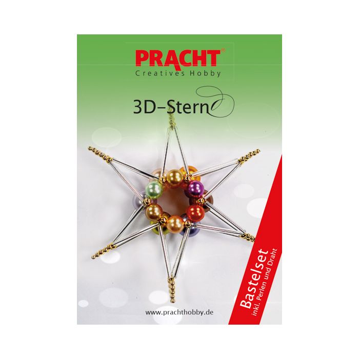 Bastelset 3D-Stern bunt 12x12 cm, Bild 1 von 2
