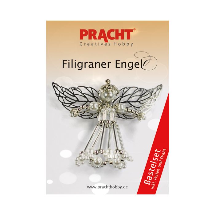 Bastelset Filigran Engel weiß wachs-platinfb. 7x5,5 cm 1 Set 0162-07315 4016490857648  