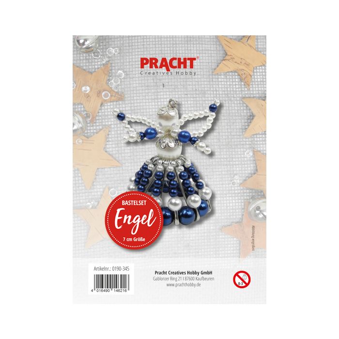 Bastelset Engel blau-silberfb. ca.7 cm 1 Set 0190-345 4016490146216  