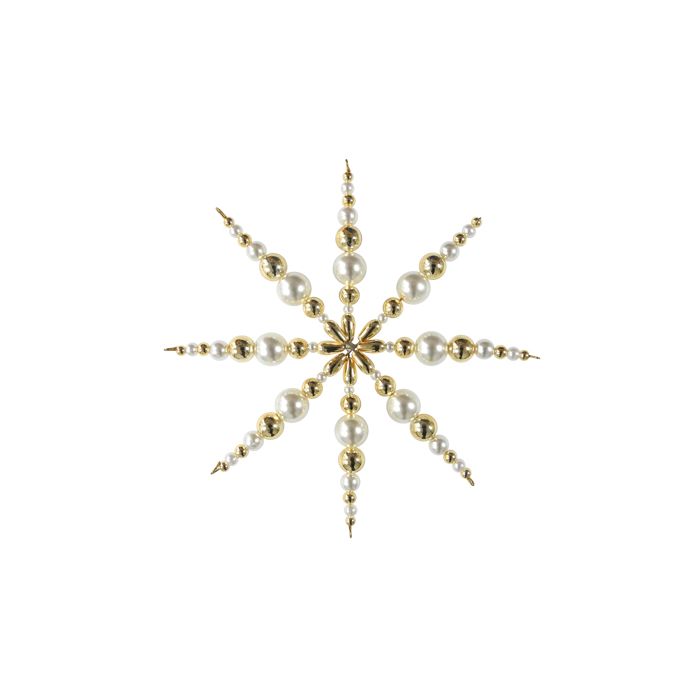 Bastelset Drahtstern weiß-goldfb. ca.12 cm 1 Set 0191-315 4016490146254  