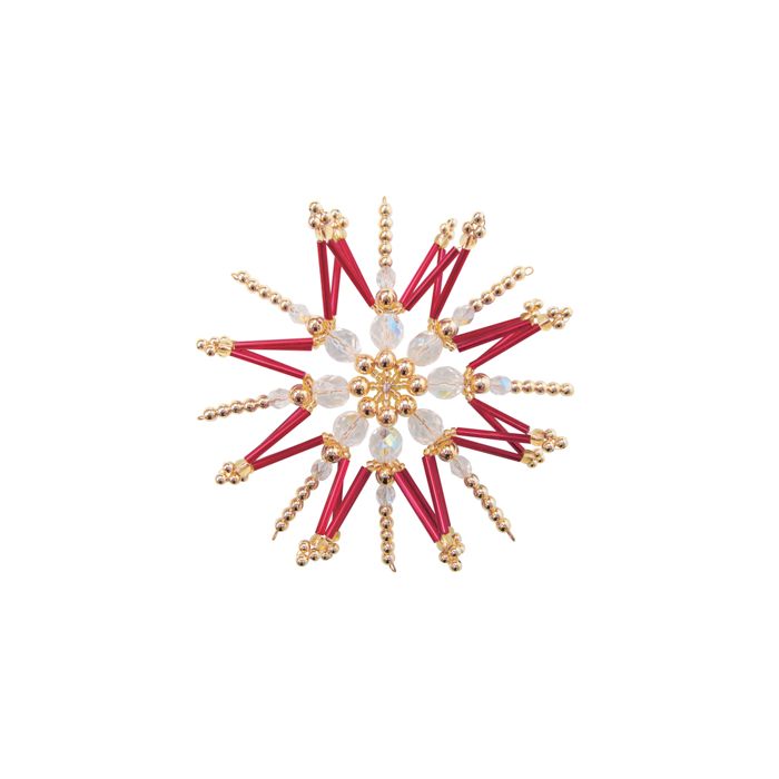 Bastelset Stern goldfb.-rot ca. 12 cm, Bild 2 von 2