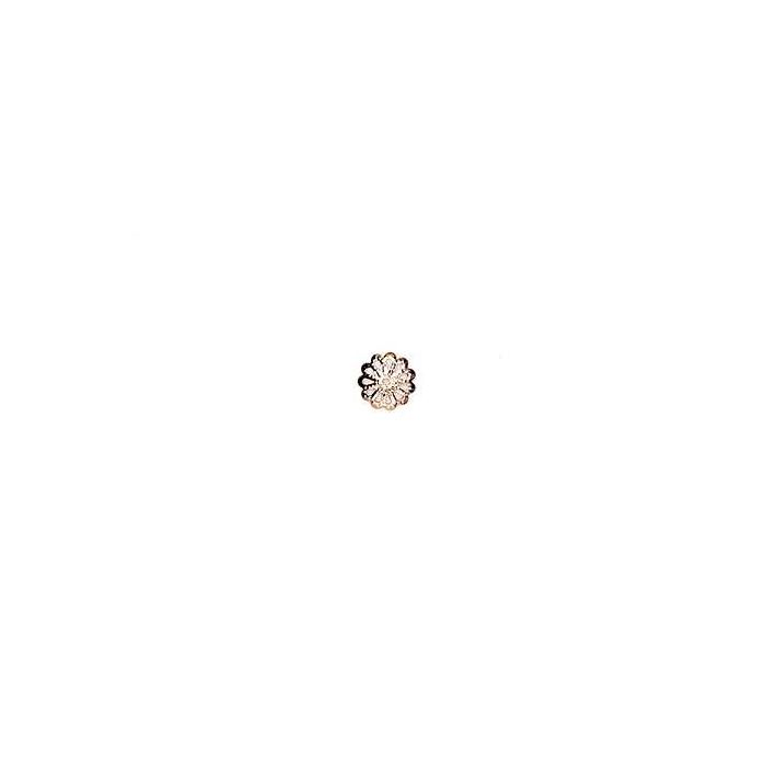 Perlkappe rosegoldfarben 8 mm