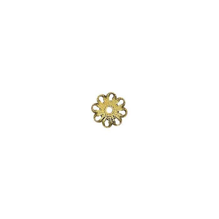 Perlkappen goldfarben 9 mm