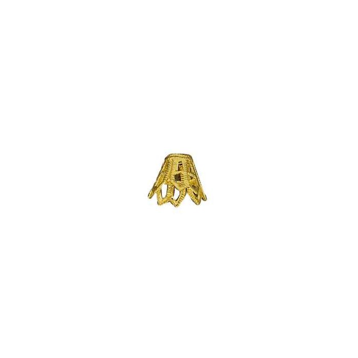 Perlkappen goldfarben 10 mm