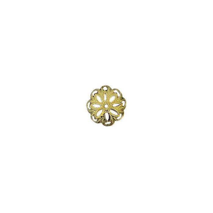 Perlkappen goldfarben 12 mm