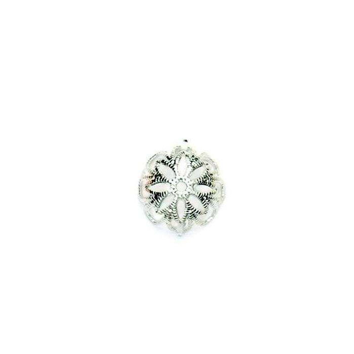 Perlkappen platinfb. 14 mm 6 St 0282-91 4016490064046  