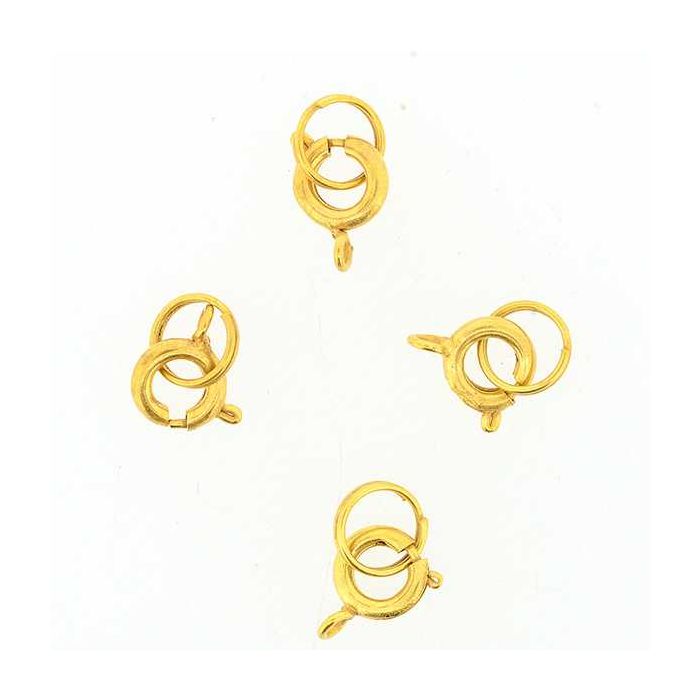Federring mit Spaltring goldfb. 7 mm 3 St 0317-0793 4016490015802  