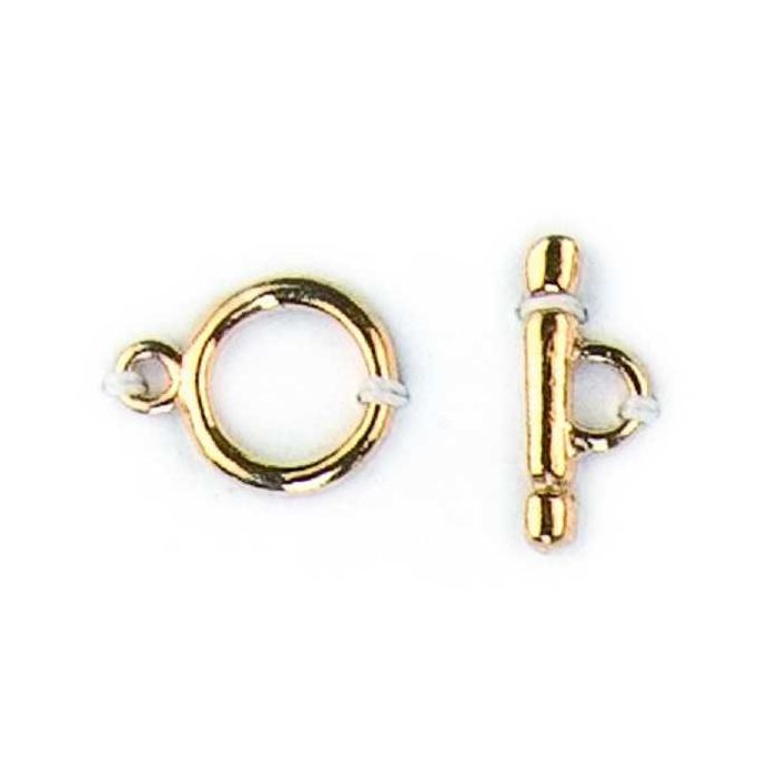 Knebelverschluss goldfb. 12 mm 1 St 0414-1293 4016490206149  