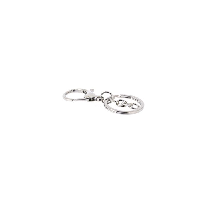 Schlüsselanhänger rund mit Kette und Karabiner platinfb. 21x35 mm 1 St 0472-35917 4016490764908  