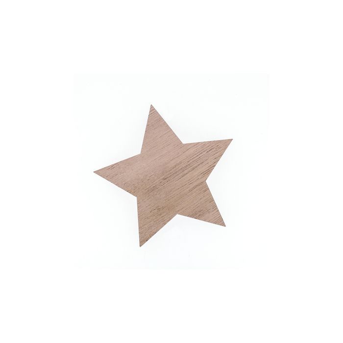 Holzstern Stern natur 9 cm 6 St 0608-09545 4016490907831  