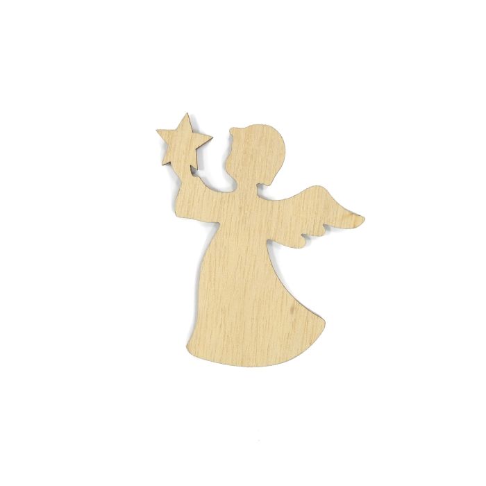 Holzengel Engel natur 9 cm