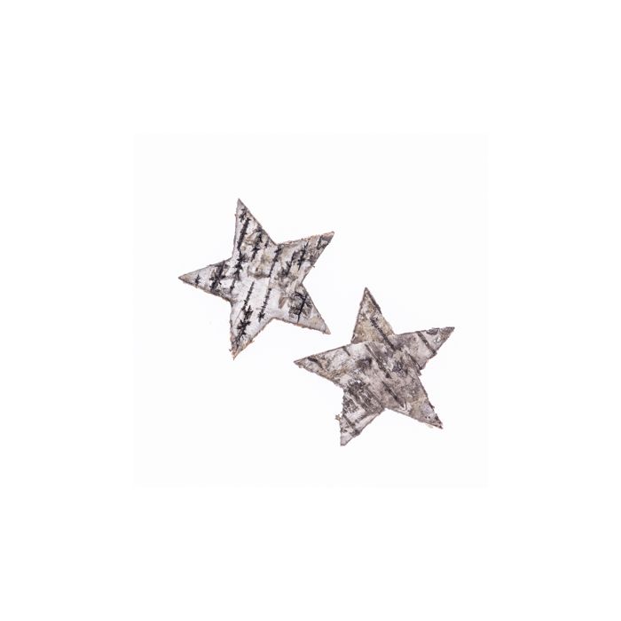 Birkenrinde Stern natur 6 cm 0663-06545 4016490680932  
