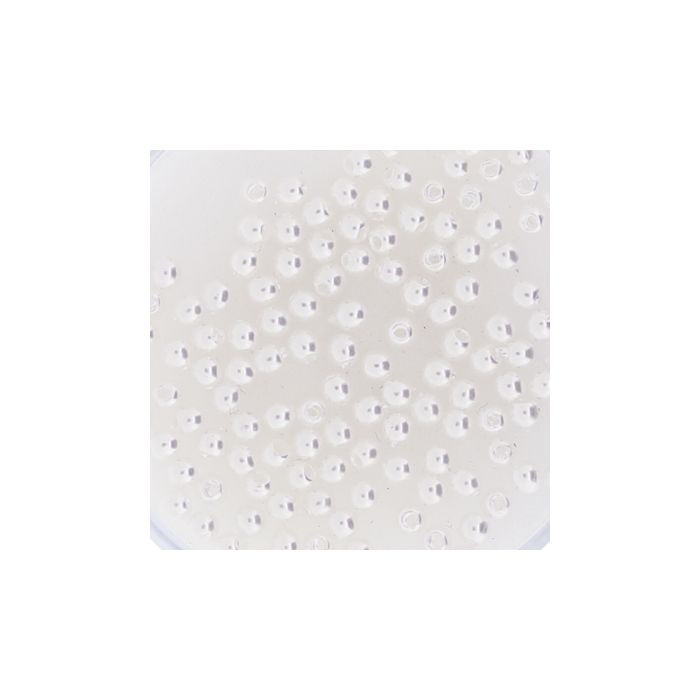 Wachsperlen weiß 2 mm Lochgröße 0,5 mm 0703-02314 4016490087502  