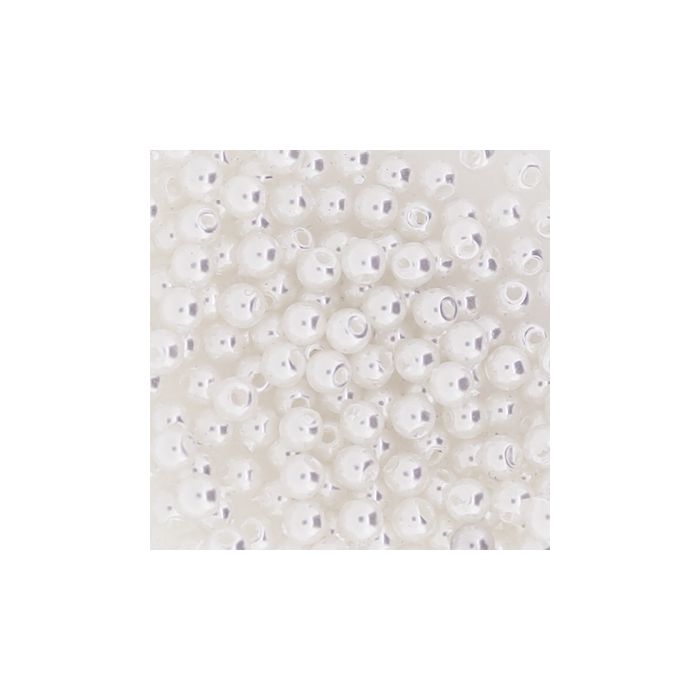 Wachsperlen weiß 2 mm Lochgröße 0,5 mm, Bild 5 von 8