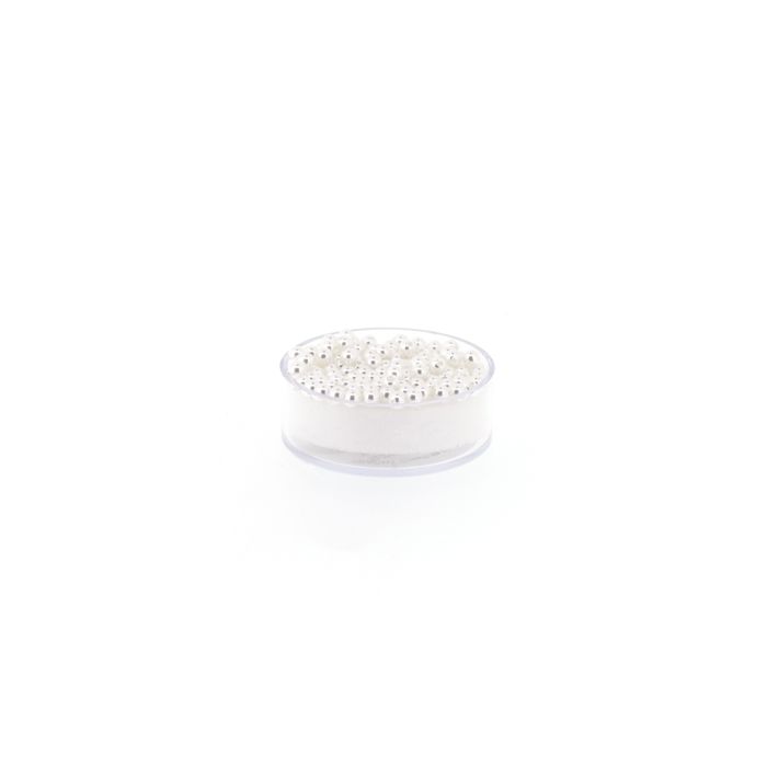 Wachsperlen weiß 2,5 mm Lochgröße 0,6 mm 0703-025314 4016490429371  