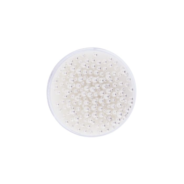 Wachsperlen weiß 2,5 mm Lochgröße 0,6 mm 0703-025314 4016490429371  