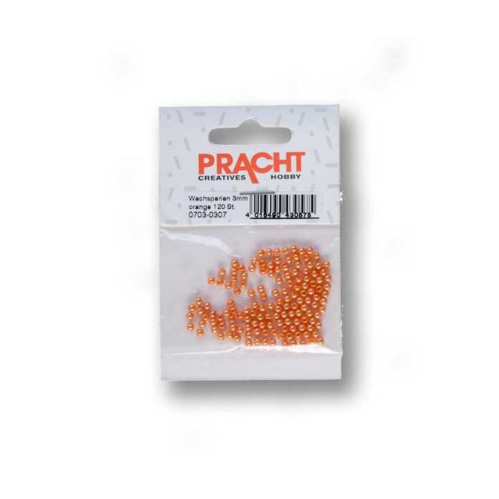 Wachsperlen orange 3 mm 120 St 0703-03074 4016490428220  