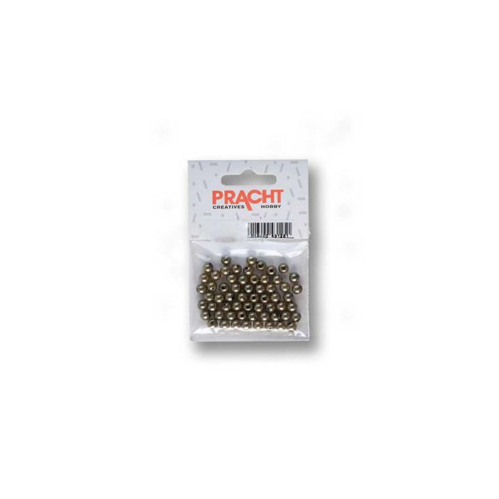 Wachsperlen oliv 4 mm Lochgröße 0,8 mm 0703-0421 4016490430964  