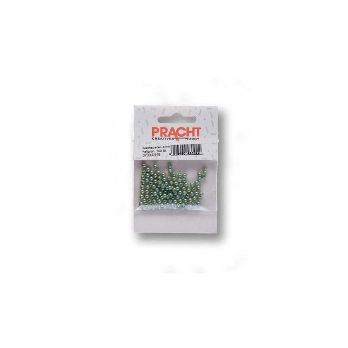 Wachsperlen grün 4 mm Lochgröße 0,8 mm 0703-04494 4016490428268  