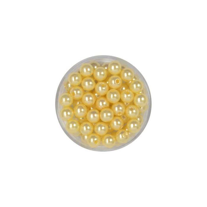 Wachsperlen champagner 6 mm Lochgröße 0,8 mm 0703-06114 4016490442257  