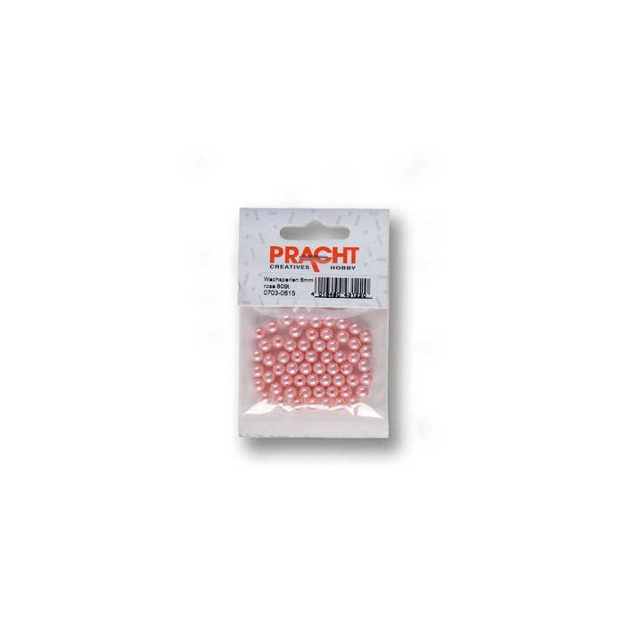 Wachsperlen rosa 6 mm Lochgröße 0,8 mm 0703-06154 4016490428985  