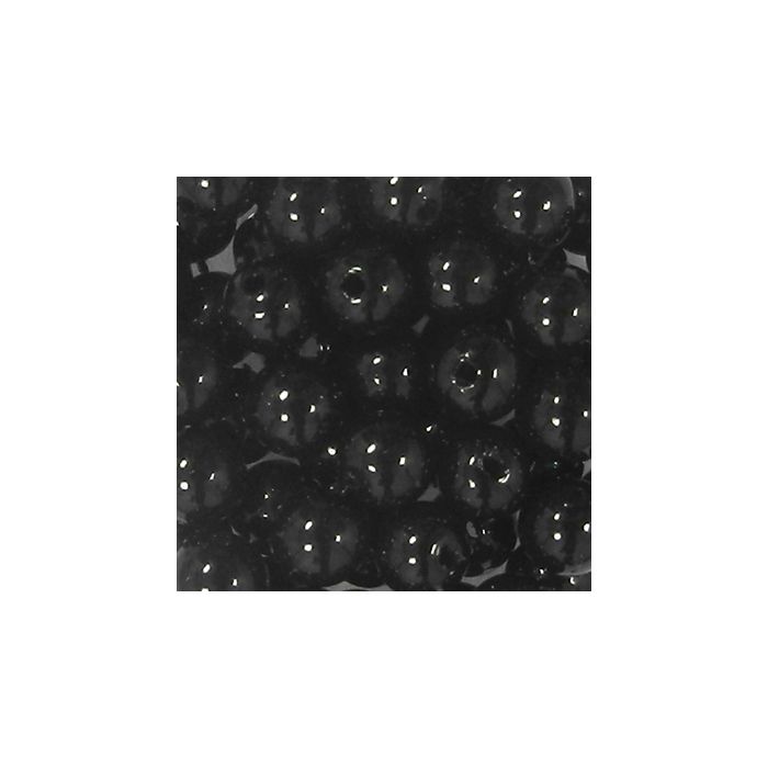 Wachsperlen schwarz 6 mm Lochgröße 0,8 mm 60 St 0703-06484 4016490093053  