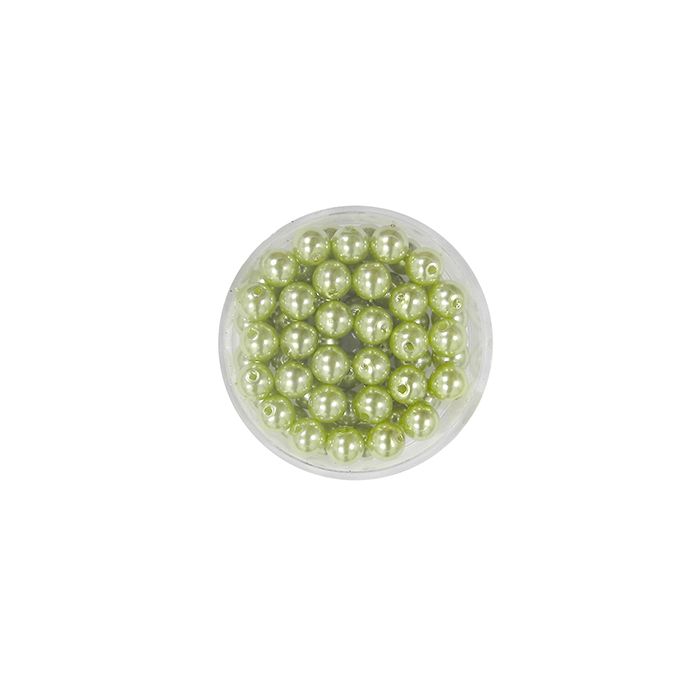 Wachsperlen grün 6 mm Lochgröße 0,8 mm 60 St 0703-06494 4016490428992  