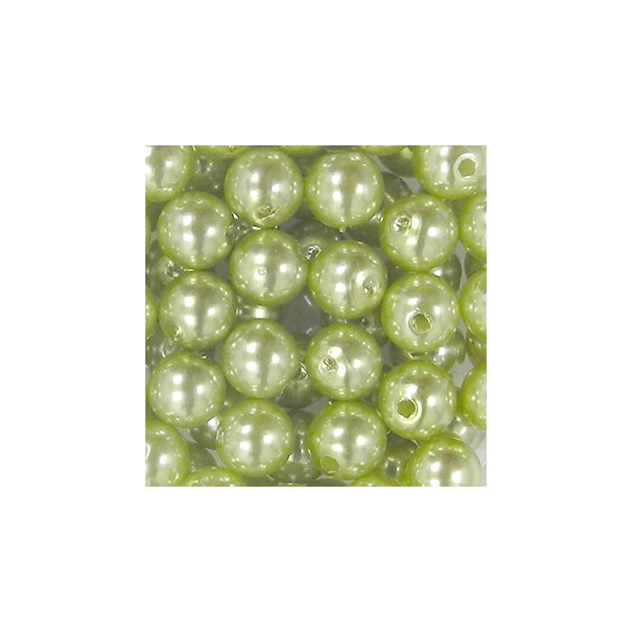 Wachsperlen grün 6 mm Lochgröße 0,8 mm 60 St 0703-06494 4016490428992  