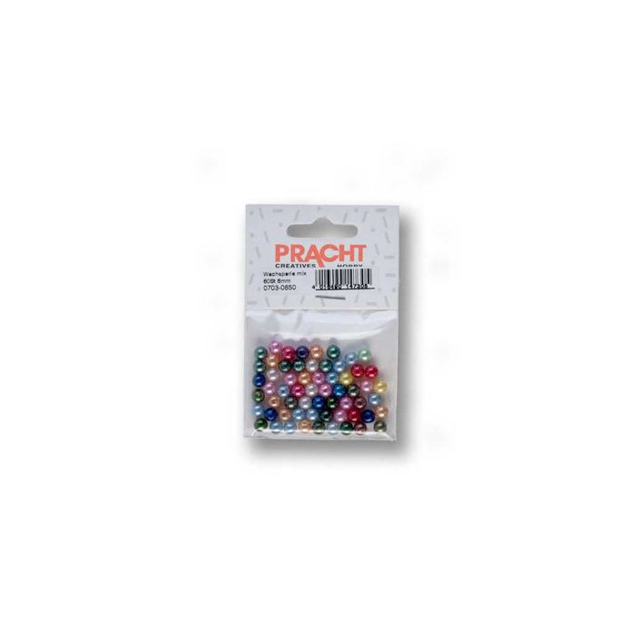 Wachsperlen Mix 6 mm Lochgröße 0,8 mm 0703-0650 4016490147305  