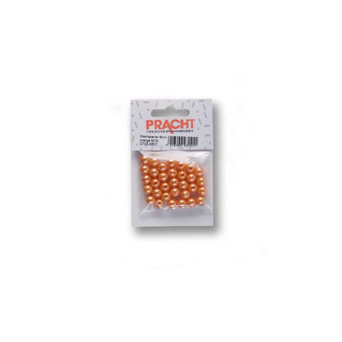 Wachsperlen orange 8 mm 0703-08074 4016490429159  