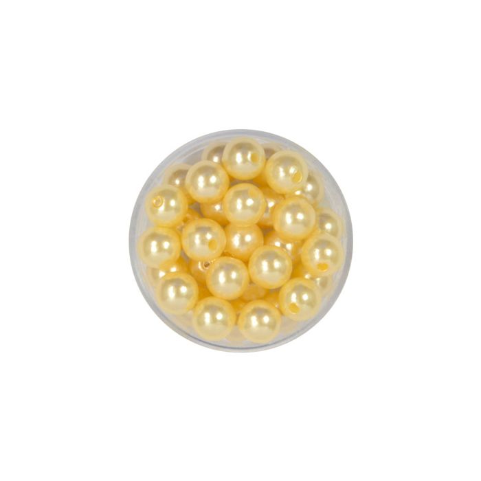 Wachsperlen champagner 8 mm Lochgröße 1 mm
