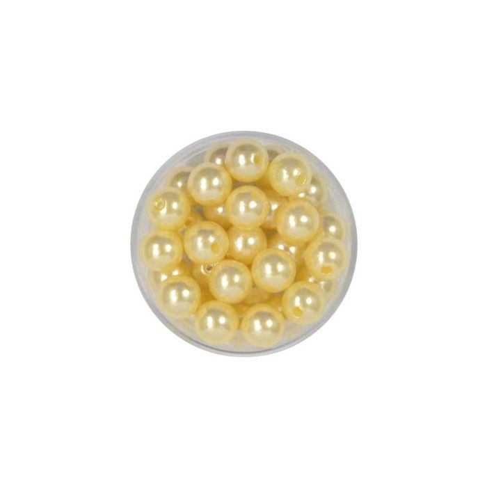 Wachsperlen champagner 8 mm Lochgröße 1 mm