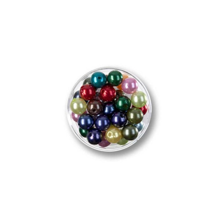 Wachsperlen Mix 8 mm Lochgröße 1 mm