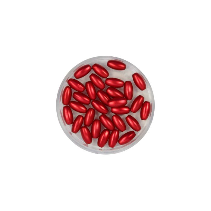 Wachsoliven rot 8x4 mm Lochgröße 1 mm 0705-0825 4016490065692  